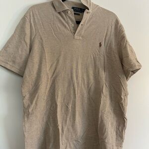 Polo by Ralph Lauren Men's Beige Polo Shirt